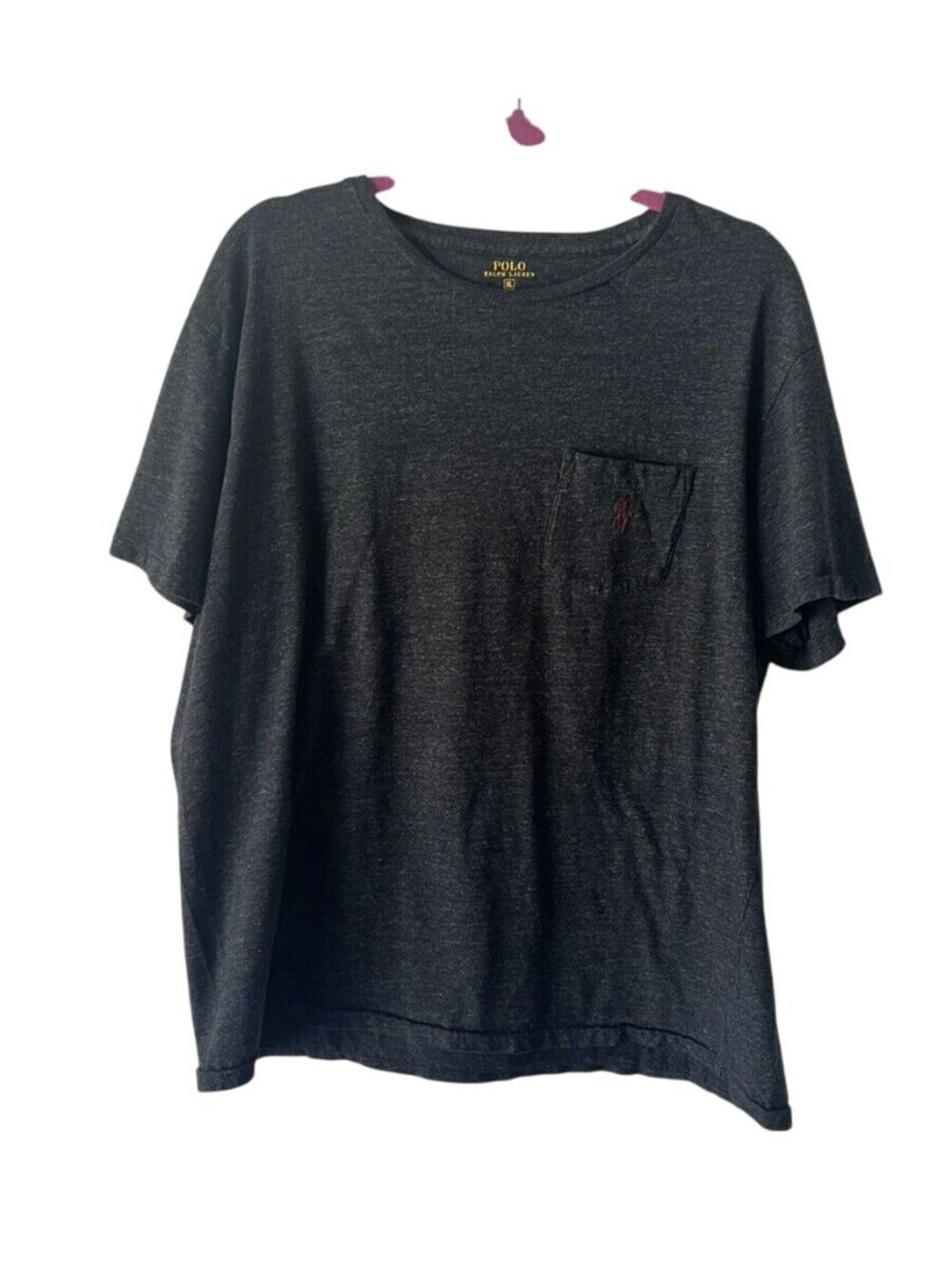 Polo Ralph Lauren dark gray shirt sleeve tee shirt. Mens sz XL 100% cotton